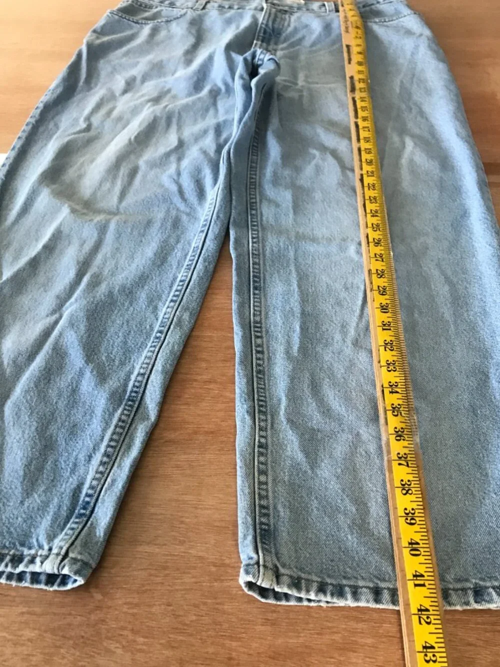 Vintage Levi's 595 Dry Goods Two Horse Brand Jeans Men 36x30 Blue Baggy Mid Rise